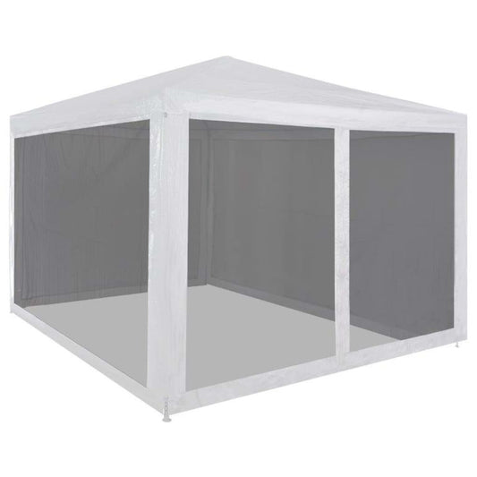 45108 vidaXL Party Tent with 4 Mesh Sidewalls 3x3 m