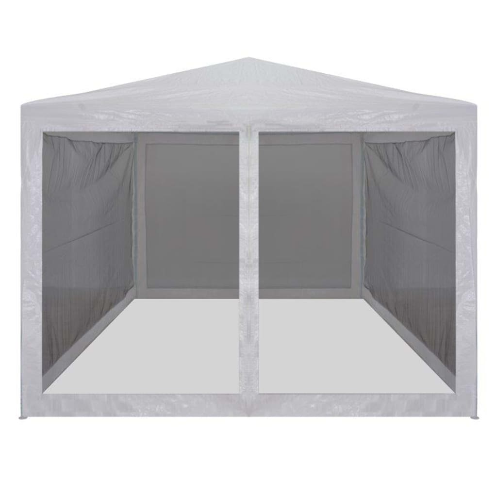 vidaXL Party Tent with 4 Mesh Sidewalls 3x3 m
