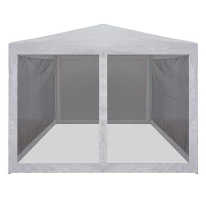 vidaXL Party Tent with 4 Mesh Sidewalls 3x3 m