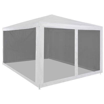 45109 vidaXL Party Tent with 4 Mesh Sidewalls 4x3 m