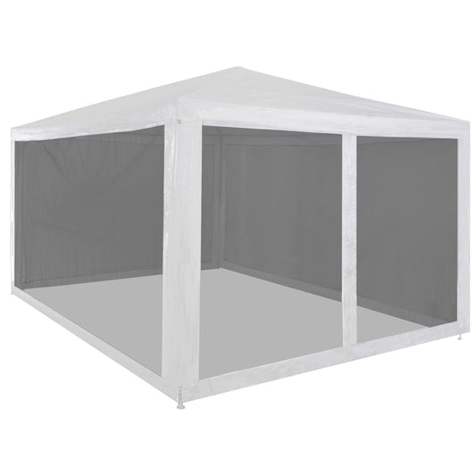 45109 vidaXL Party Tent with 4 Mesh Sidewalls 4x3 m