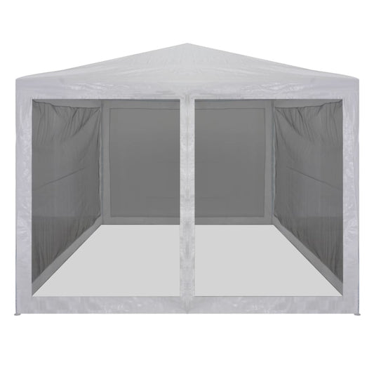 45109 vidaXL Party Tent with 4 Mesh Sidewalls 4x3 m