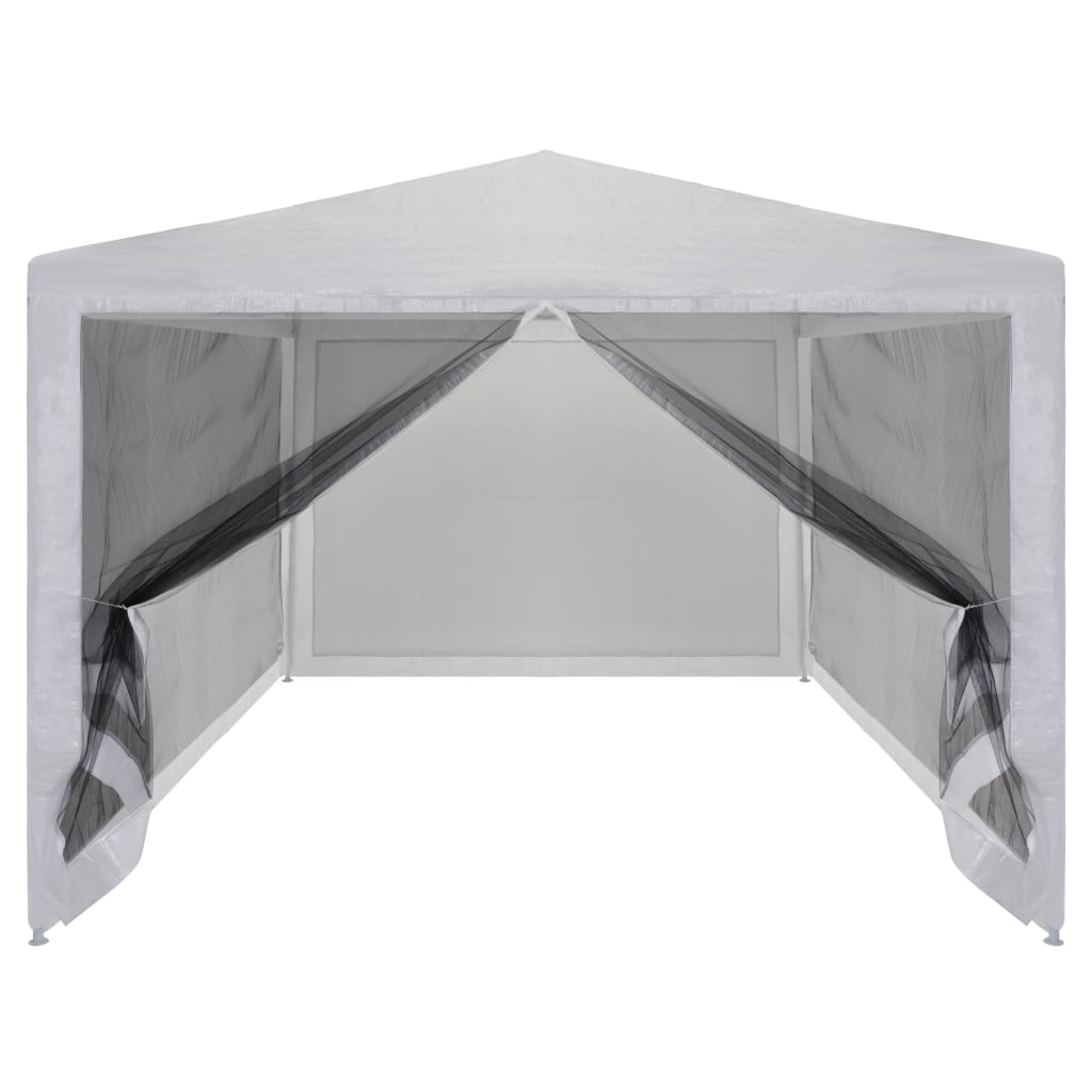 45109 vidaXL Party Tent with 4 Mesh Sidewalls 4x3 m