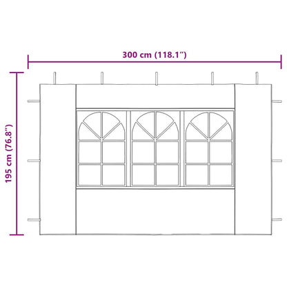 vidaXL Gazebos White PE and Steel