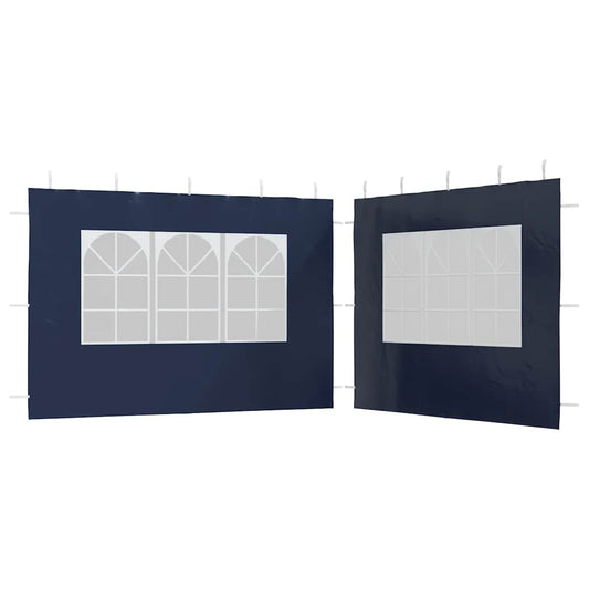 vidaXL Gazebos Blue PE and Steel