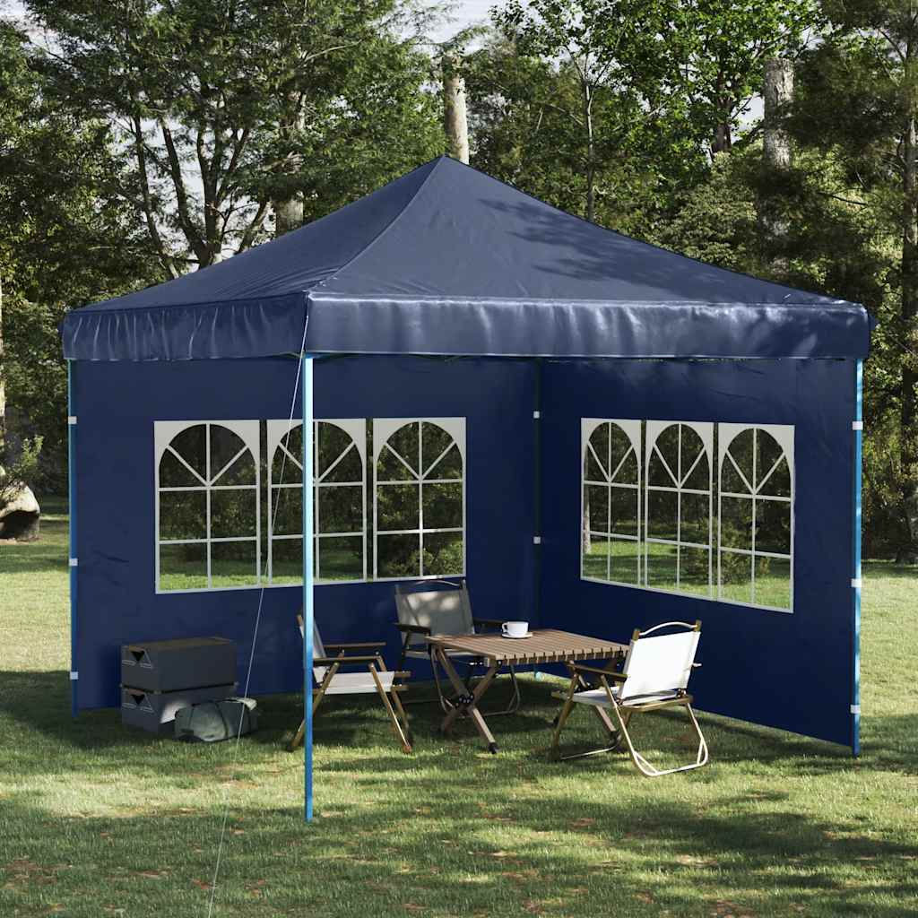 vidaXL Gazebos Blue PE and Steel