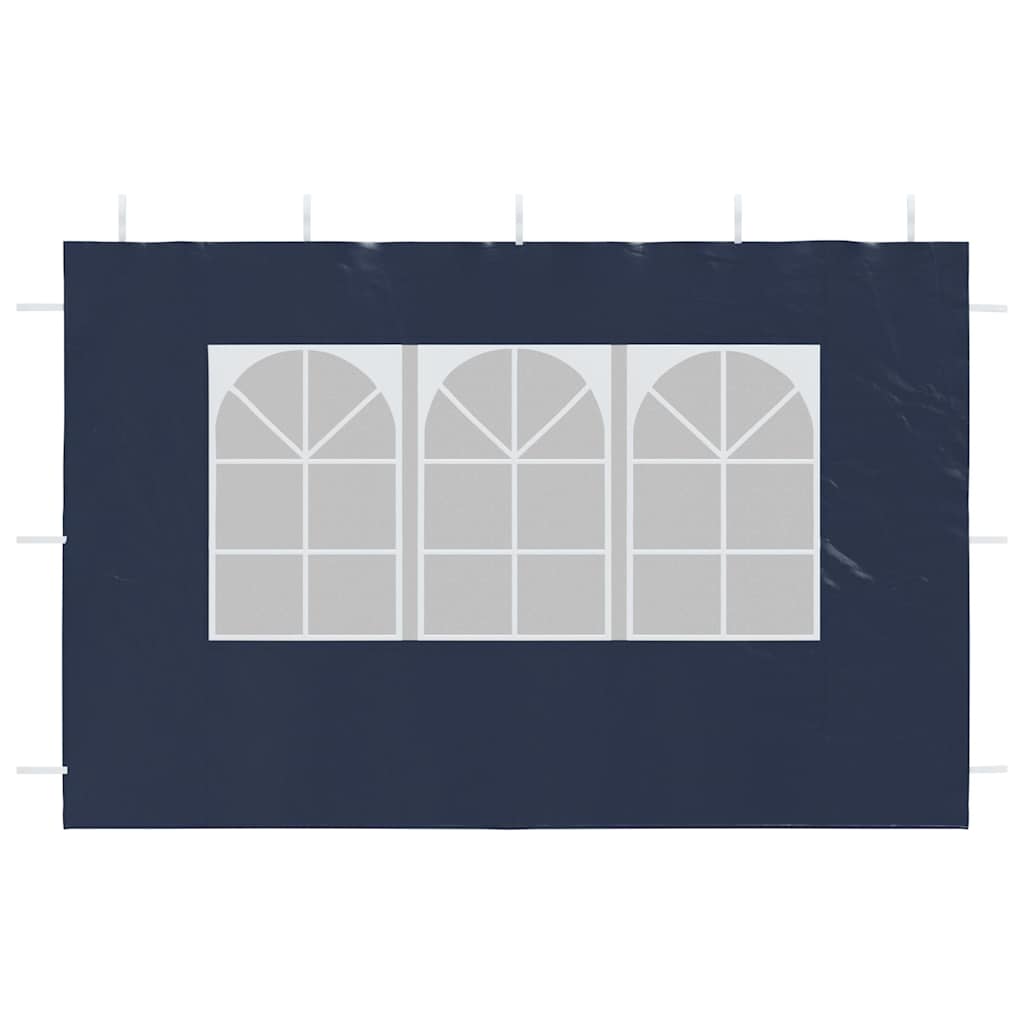 vidaXL Gazebos Blue PE and Steel