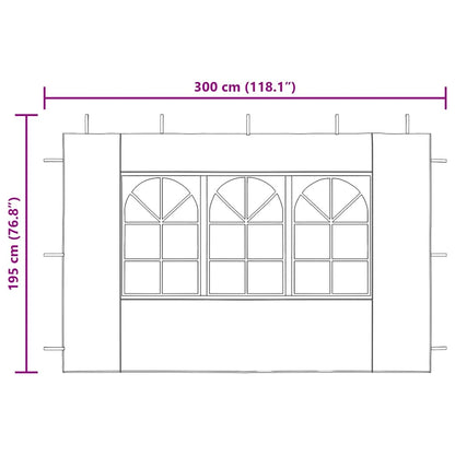 vidaXL Gazebos Anthracite PE and Steel