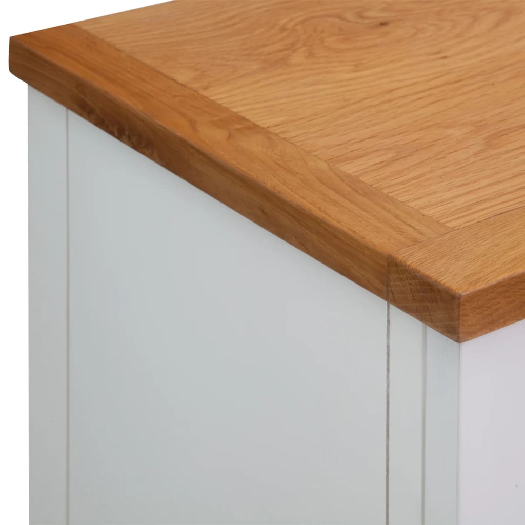 vidaXL Sideboard 90x33.5x83 cm Solid Oak Wood
