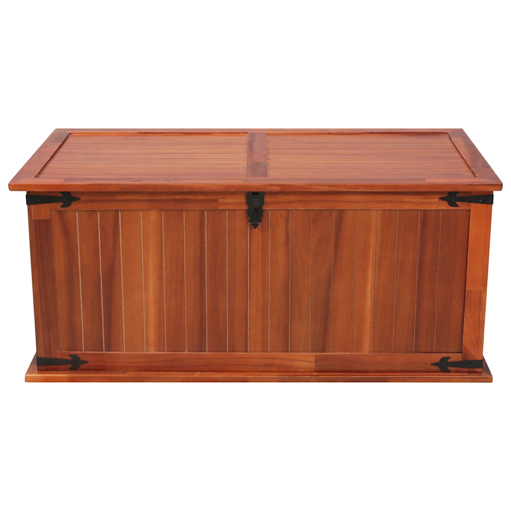 vidaXL Storage Chest | Brown | Solid acacia wood, MDF | 79 x 34 x 32 cm