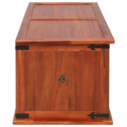 vidaXL Storage Chest | Brown | Solid acacia wood, MDF | 79 x 34 x 32 cm