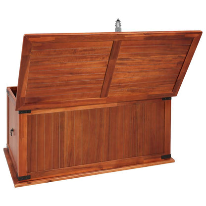 vidaXL Storage Chest | Brown | Solid acacia wood, MDF | 79 x 34 x 32 cm