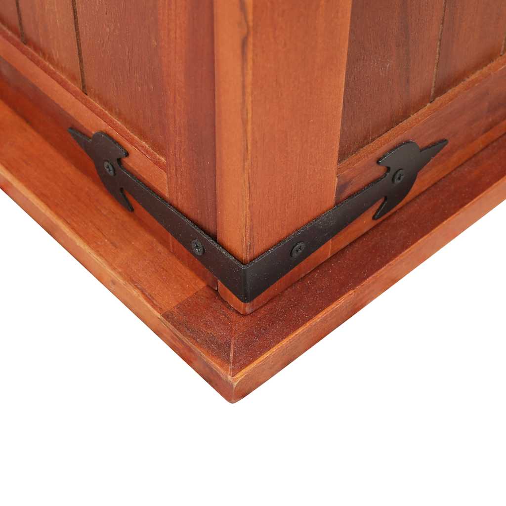 vidaXL Storage Chest | Brown | Solid acacia wood, MDF | 79 x 34 x 32 cm