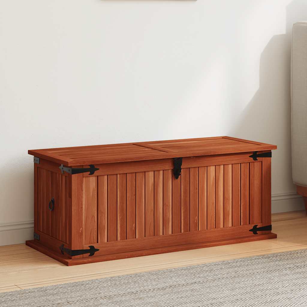 vidaXL Storage Chest | Brown | Solid acacia wood, MDF | 79 x 34 x 32 cm