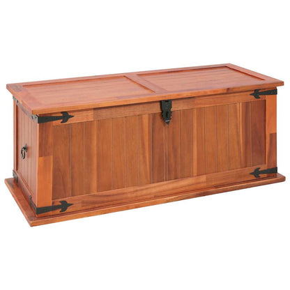vidaXL Storage Chest | Brown | Solid acacia wood, MDF | Set of 3 | Storage Chest