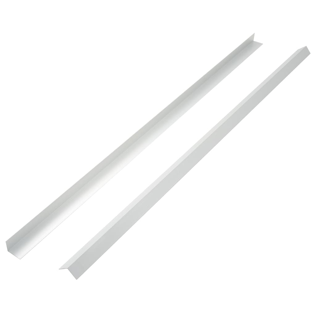vidaXL 5 pcs Decking Angle Trims Aluminium 170 cm Silver