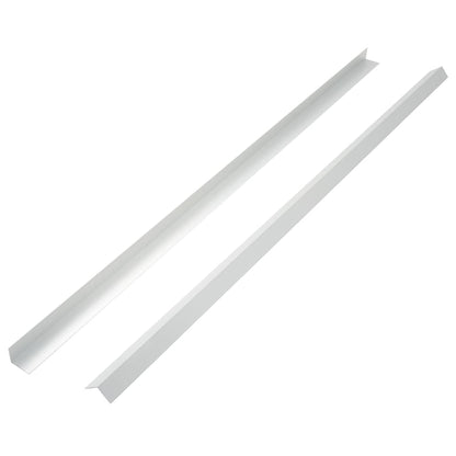 vidaXL 5 pcs Decking Angle Trims Aluminium 170 cm Silver