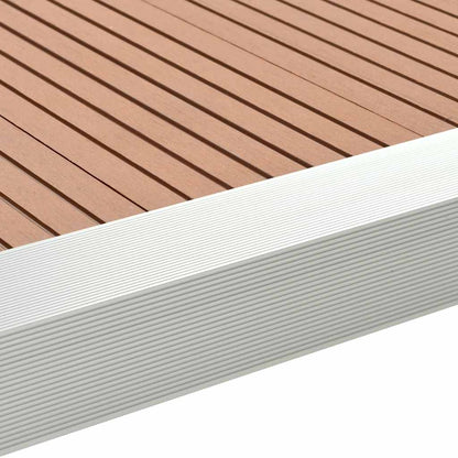 vidaXL 5 pcs Decking Angle Trims Aluminium 170 cm Silver