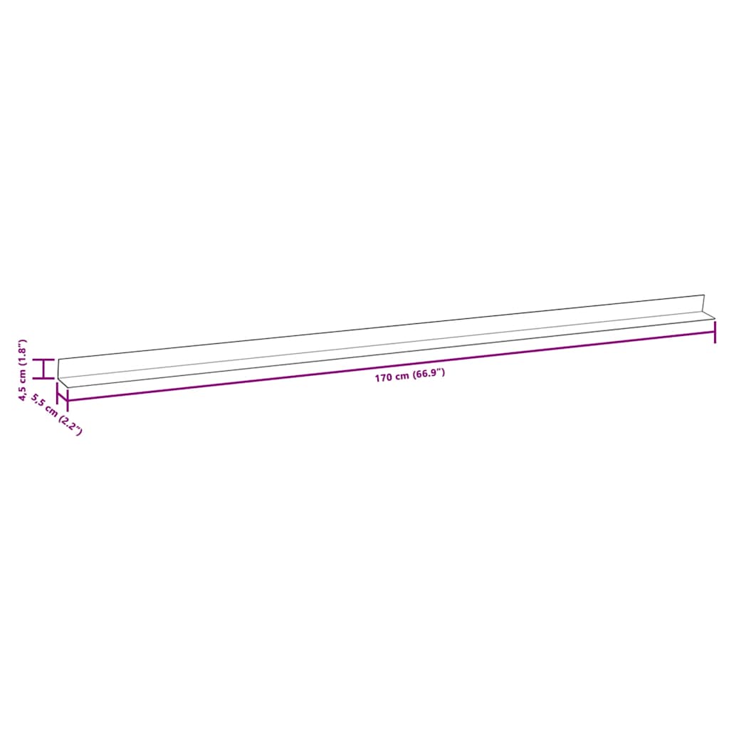 vidaXL 5 pcs Decking Angle Trims Aluminium 170 cm Silver