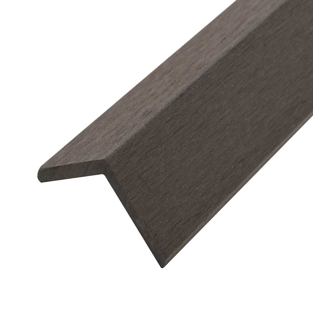 vidaXL 5 pcs Decking Angle Trims WPC 170 cm Dark Brown