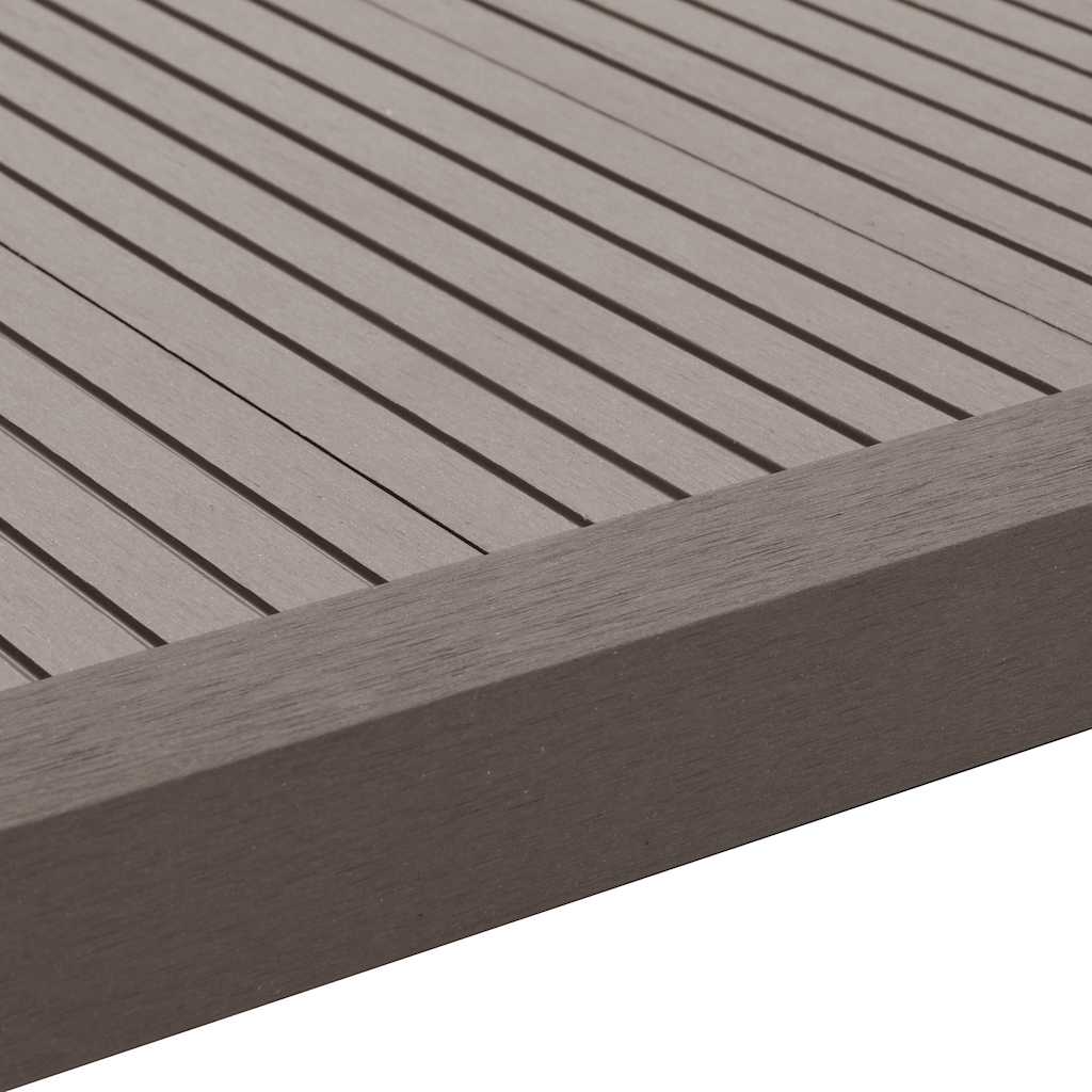 vidaXL 5 pcs Decking Angle Trims WPC 170 cm Dark Brown