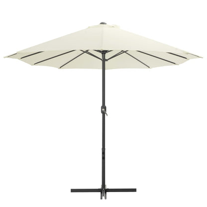 vidaXL Parasol | Sand | Polyester and Aluminium | Extra Large |  Collapsible