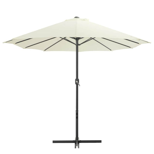 vidaXL Garden Parasol with Aluminium Pole 460x270 cm Sand