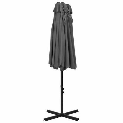 44869 vidaXL Outdoor Parasol with Aluminium Pole 460x270 cm Anthracite