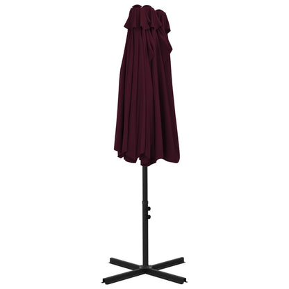 vidaXL Garden Parasol | Bordeaux Red | Polyester, Aluminium | Extra large