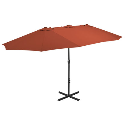 vidaXL Garden Parasol | Terracotta | Polyester | Extra Large