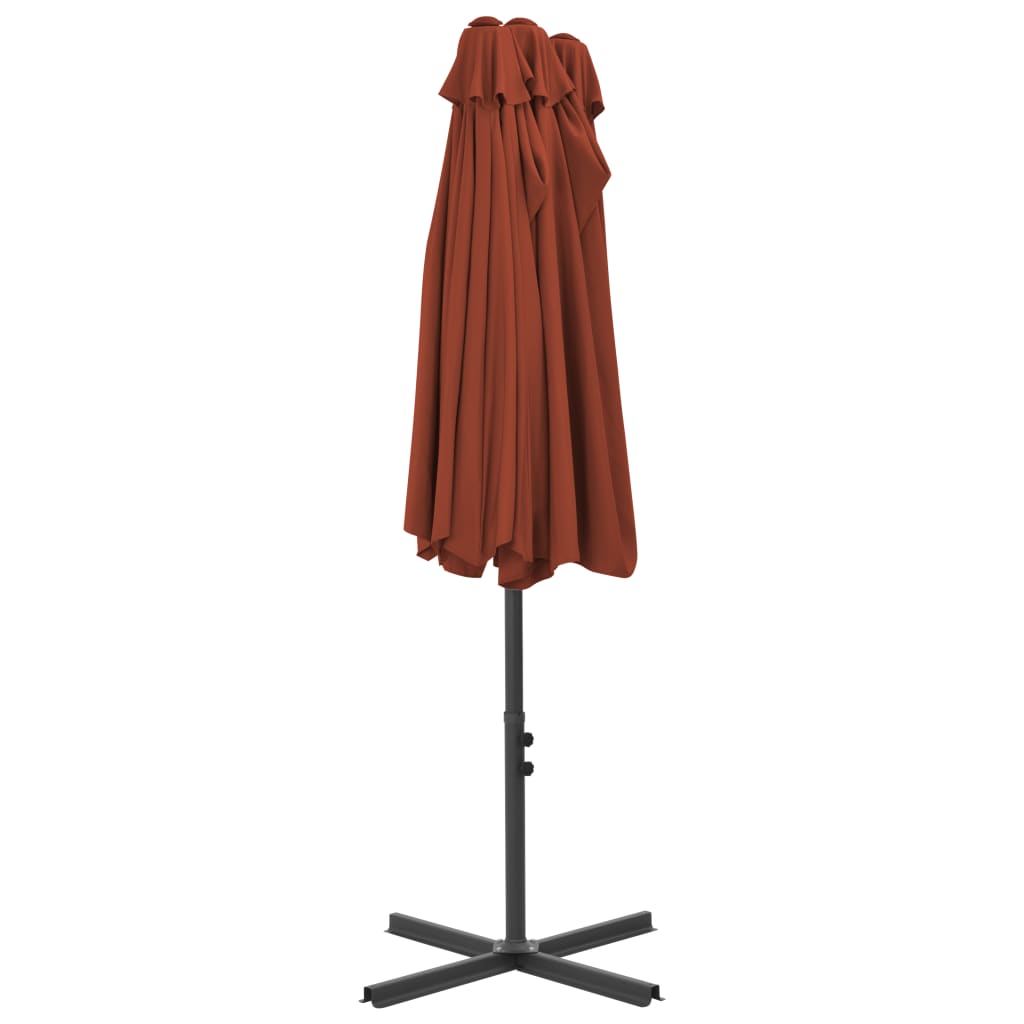 vidaXL Garden Parasol | Terracotta | Polyester | Extra Large