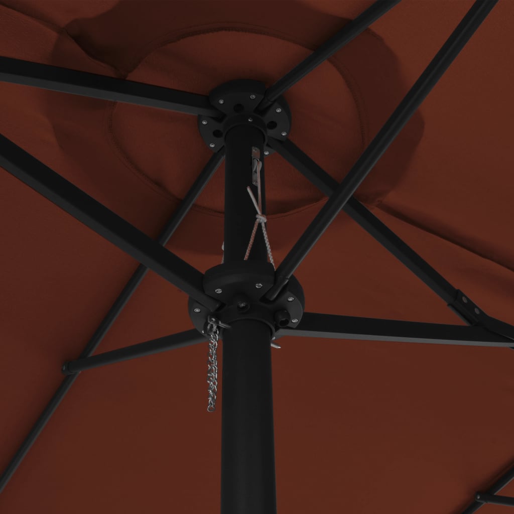 vidaXL Garden Parasol | Terracotta | Polyester | Extra Large