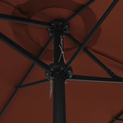 vidaXL Garden Parasol | Terracotta | Polyester | Extra Large