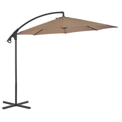 vidaXL Cantilever Garden Parasol | Taupe | Polyester, Steel | Large