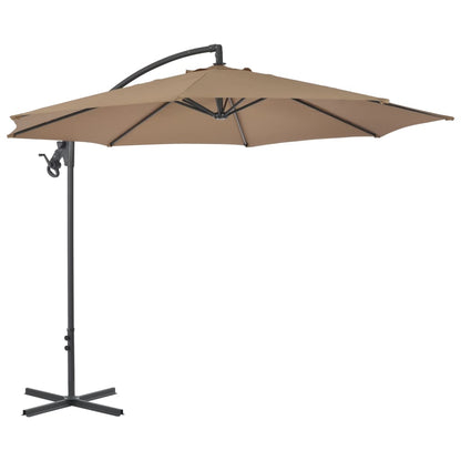 vidaXL Cantilever Garden Parasol | Taupe | Polyester, Steel | Large