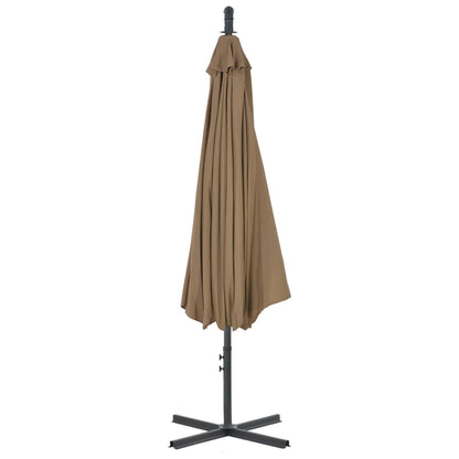 vidaXL Cantilever Garden Parasol | Taupe | Polyester, Steel | Large