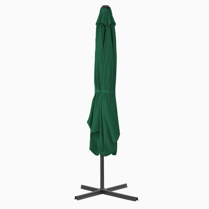 vidaXL Garden Parasol | Green | Polyester, Steel | Large