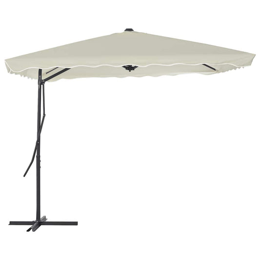 vidaXL Garden Parasol | Sand | Polyester | 250x250 cm | Rotatable