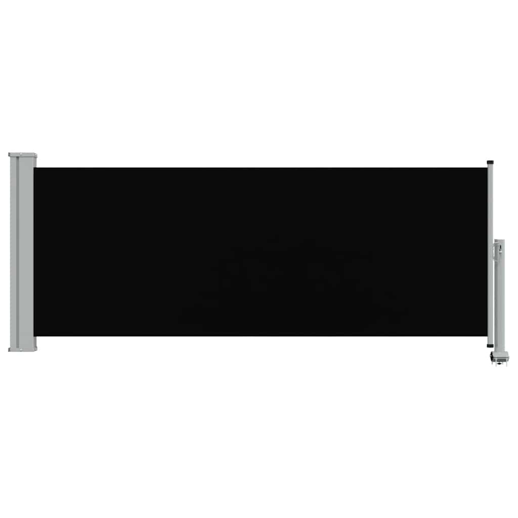 vidaXL Patio Retractable Side Awning 100 x 300 cm Black