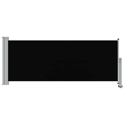 vidaXL Patio Retractable Side Awning 100 x 300 cm Black