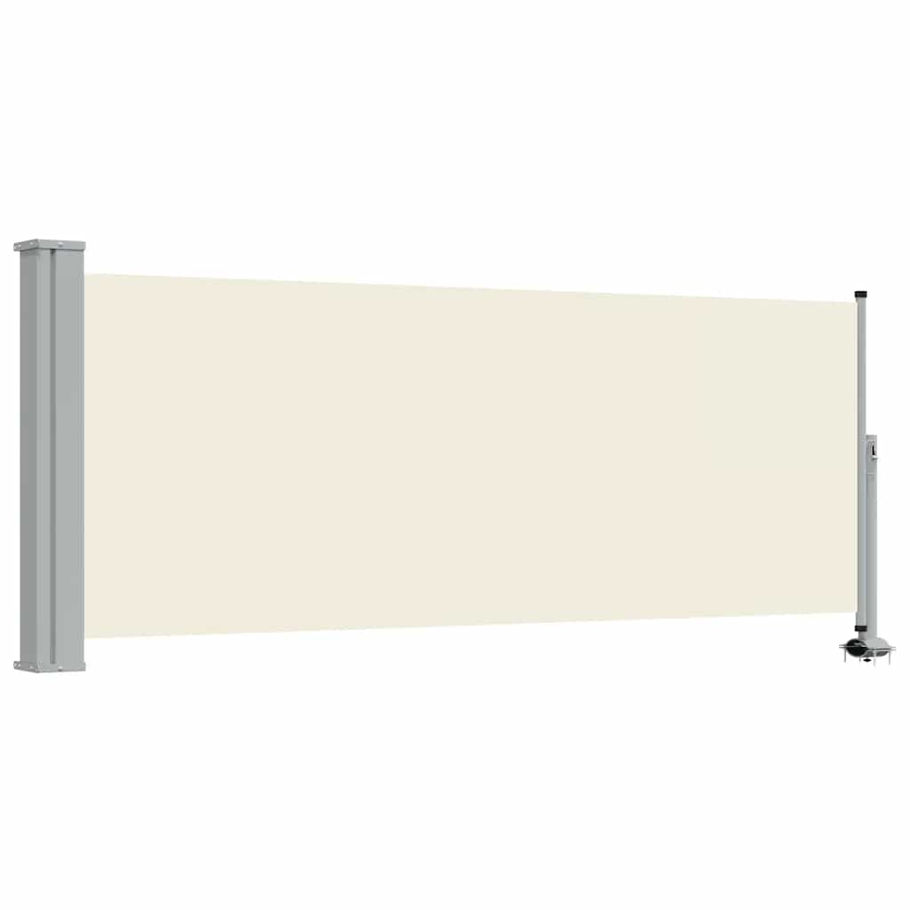 45185 vidaXL Patio Retractable Side Awning 100 x 300 cm Cream