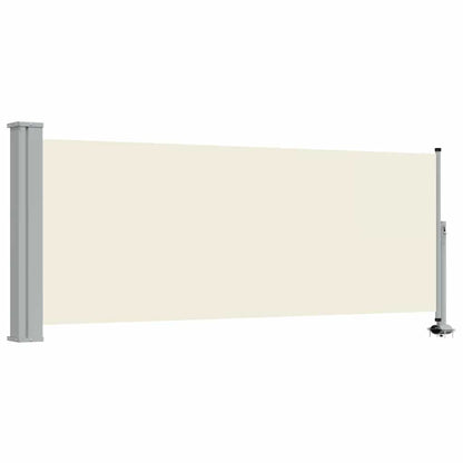 45185 vidaXL Patio Retractable Side Awning 100 x 300 cm Cream