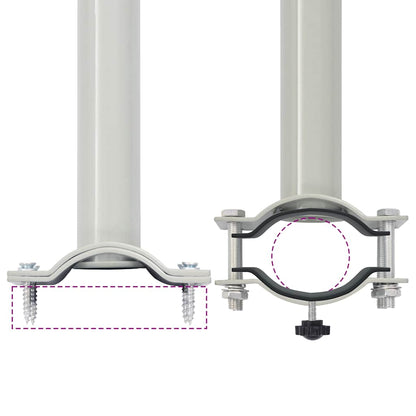 vidaXL Patio Retractable Side Awning 120 x 300 cm Cream