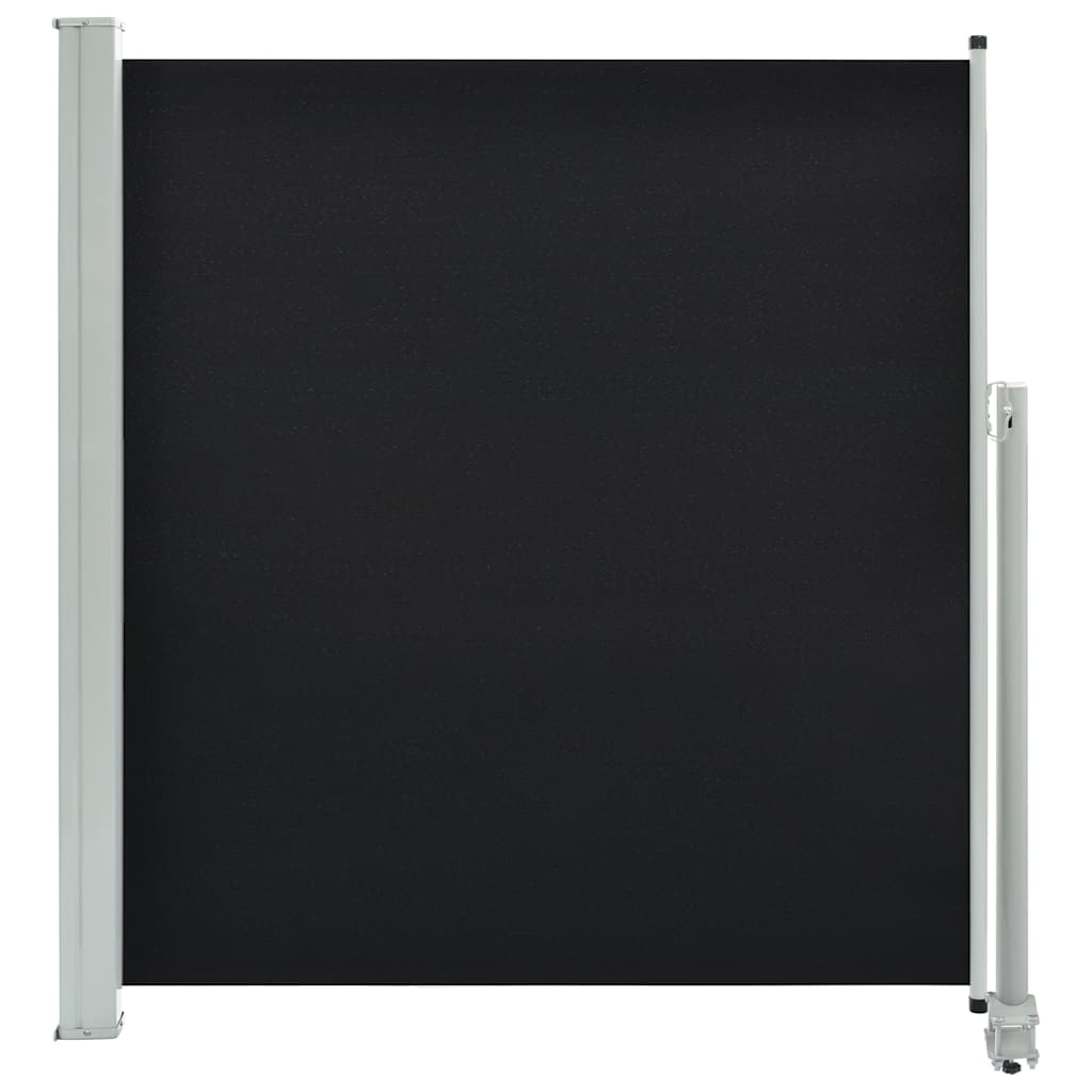 vidaXL Patio Retractable Side Awning 140 x 300 cm Black