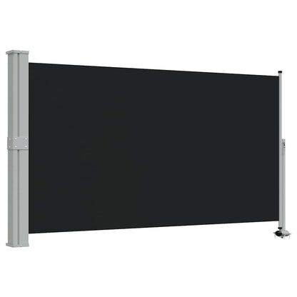 45190 vidaXL Patio Retractable Side Awning 140 x 300 cm Black