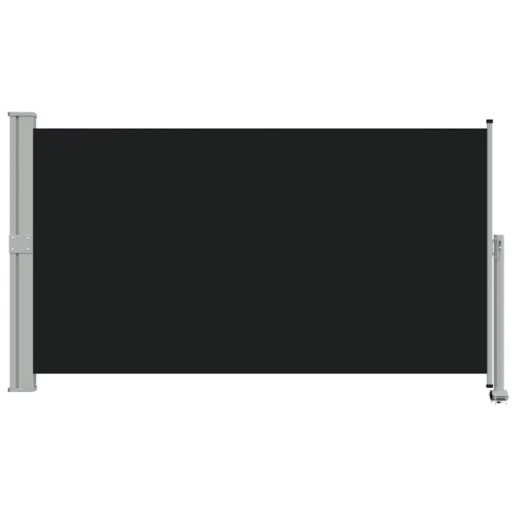 45190 vidaXL Patio Retractable Side Awning 140 x 300 cm Black