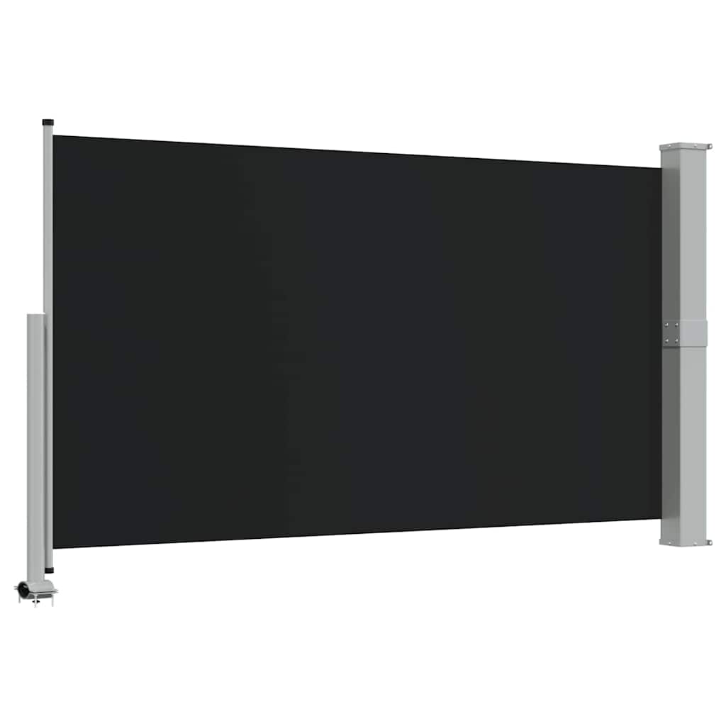 45190 vidaXL Patio Retractable Side Awning 140 x 300 cm Black