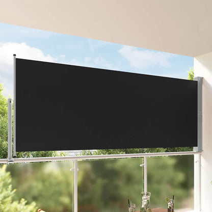 45190 vidaXL Patio Retractable Side Awning 140 x 300 cm Black