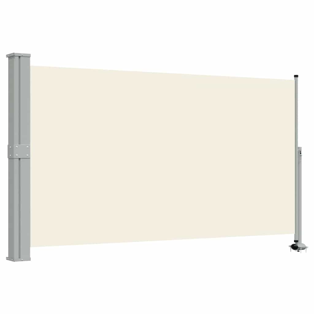 45191 vidaXL Patio Retractable Side Awning 140 x 300 cm Cream