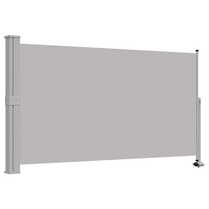 45192 vidaXL Patio Retractable Side Awning 140 x 300 cm Grey